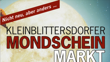 Plakat "Kleinblittersdorfer Mondscheinmarkt"