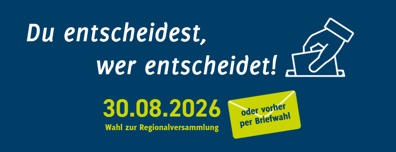 Wahlplakat für die Wahl zur Regionalversammlung