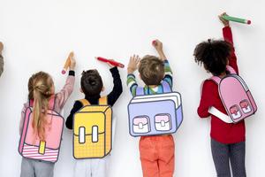 Classmates Friends Bag School Education Image-5911
